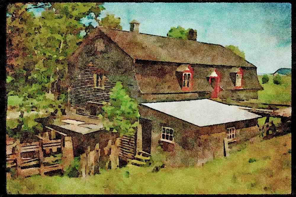 Quebec Rustic 262093 Mill, Kamouraska A4 Limited Edition Watercolour Print