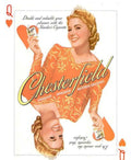 Queen Hearts Chesterfield Vintage Retro Advert Poster A4 Photo Print