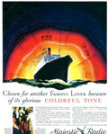 Queen Mary Radio Vintage Retro Advert Poster A4 Photo Print