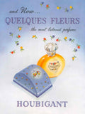 Quelques Fleurs Vanity 1940s Vintage Retro Advert Poster