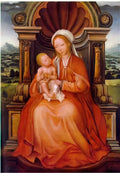 Quentin Matsys quentin matsys virgin and child enthroned Art A4 Photo Print