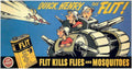Quick Henry Flit 1940s Vintage Retro Advert Poster