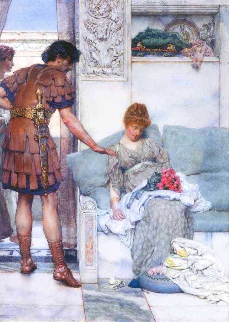 Quiet Greeting Alma Tadema A4 Photo Print