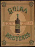 Quina Aperitif Bruyeres Vintage Retro Advert Poster