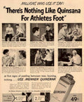 Quinsana Athletes Foot Vintage Retro Advert Poster A4 Photo Print