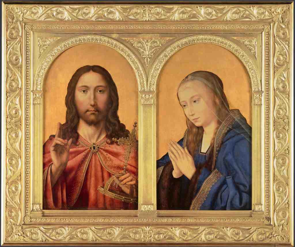 Quinten Massys Diptych Christ and the Virgin A4 Photo Print