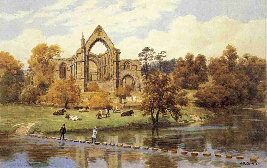 Quinton Alfred 1853 1934 Bolton Abbey Yorkshire A4 Photo Print