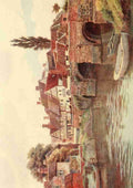 Quinton Alfred 1853 1934 Rural England 1912 Old Bridge Tewkesbury Glouc A4 Photo Print