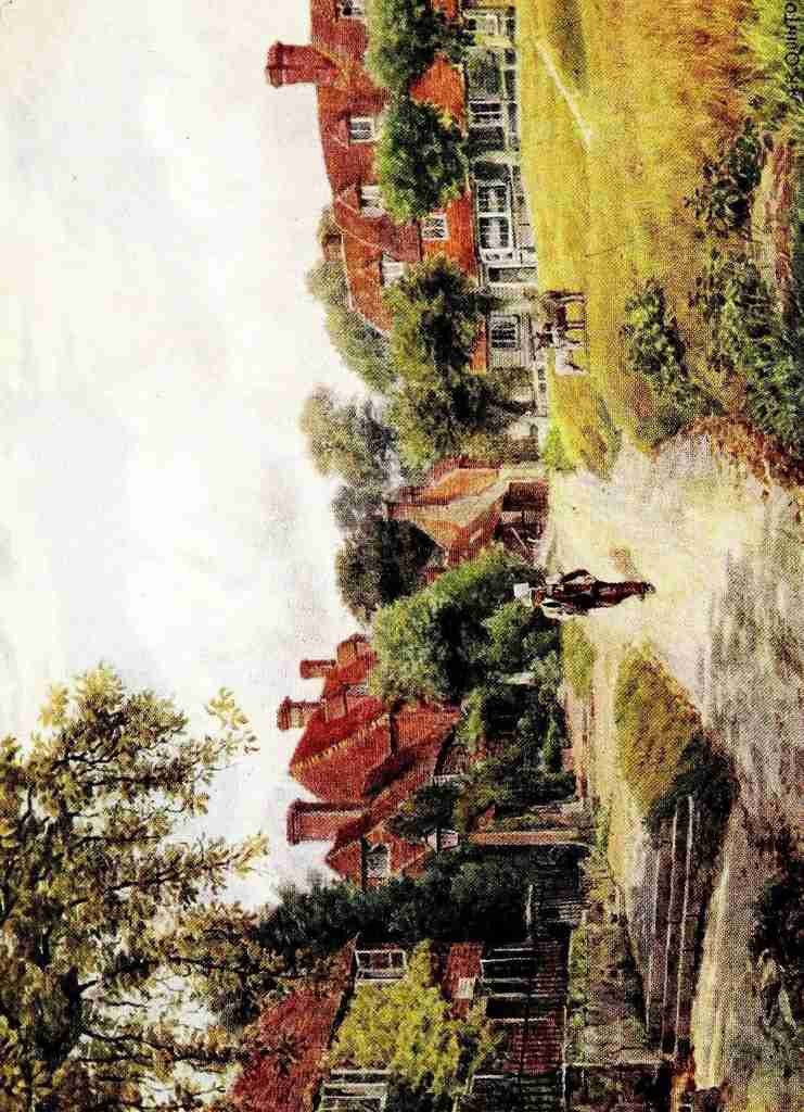 Quinton Alfred 1853 1934 The Cottages and the Village Life of Rural England 1912 Kent Groombridge Vintage A4 Photo Print