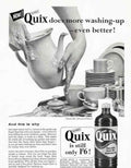 Quix Cleaning Kitchen Vintage Retro Advert Poster A4 Photo Print