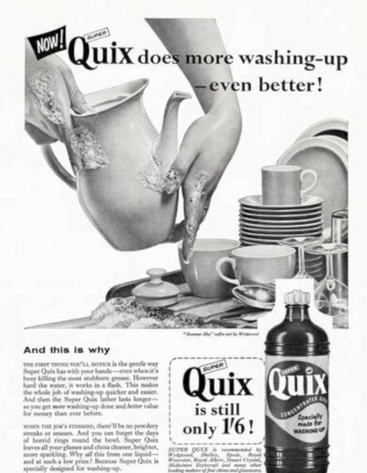 Quix Cleaning Kitchen Vintage Retro Advert Poster A4 Photo Print