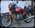 R 100Cs A4 Photo Print Motorbike Vintage Aged
