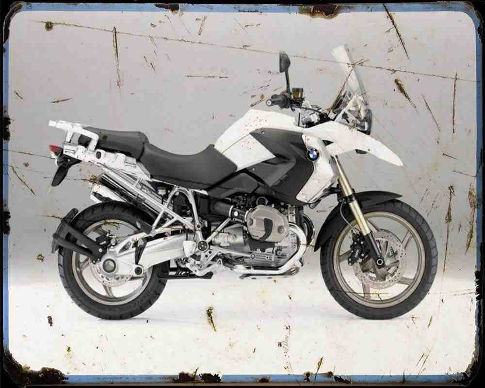 R 1200 Gs 10 3 A4 Photo Print Motorbike Vintage Aged
