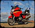 R 1200 Rt Fire A4 Photo Print Motorbike Vintage Aged