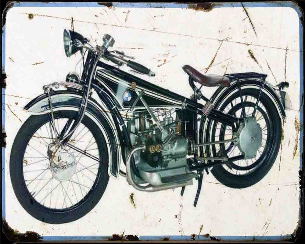 R 32 1 A4 Photo Print Motorbike Vintage Aged