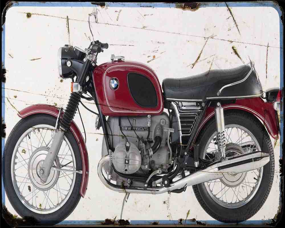 R 60 5 2 A4 Photo Print Motorbike Vintage Aged