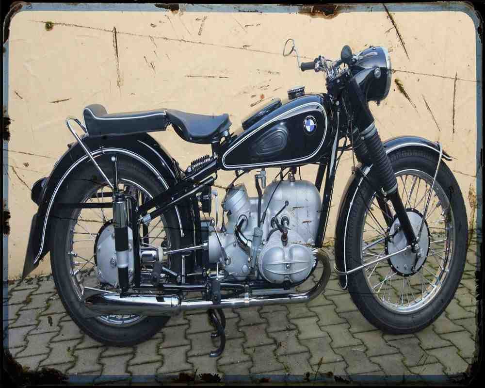 R 68 1 A4 Photo Print Motorbike Vintage Aged