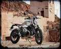 R Ninet Scrambler 16 R A4 Photo Print Motorbike Vintage Aged