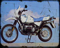 R100Gs 87 7 A4 Photo Print Motorbike Vintage Aged