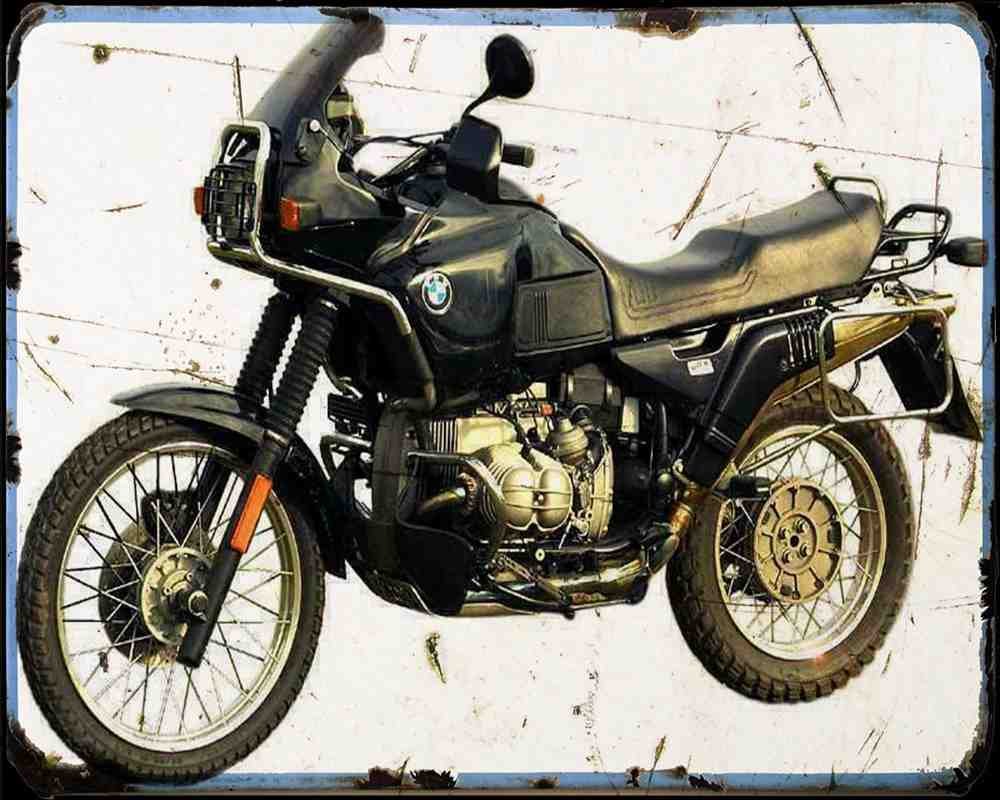 R100Gs 90 3 A4 Photo Print Motorbike Vintage Aged