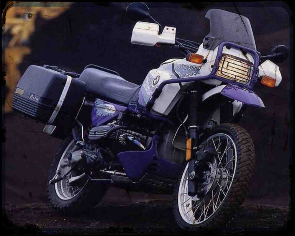 R100Gs Pd 93 A4 Photo Print Motorbike Vintage Aged