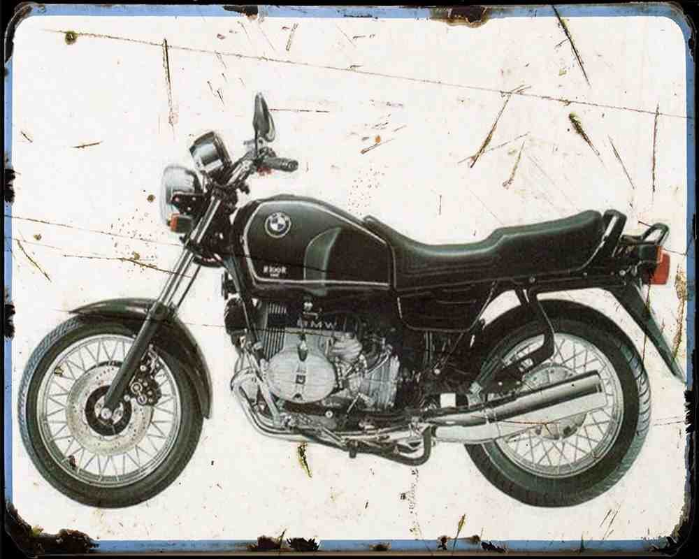 R100R Classic 95 A4 Photo Print Motorbike Vintage Aged