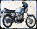 R100S 79 1 A4 Photo Print Motorbike Vintage Aged
