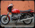 R100S 79 A4 Photo Print Motorbike Vintage Aged