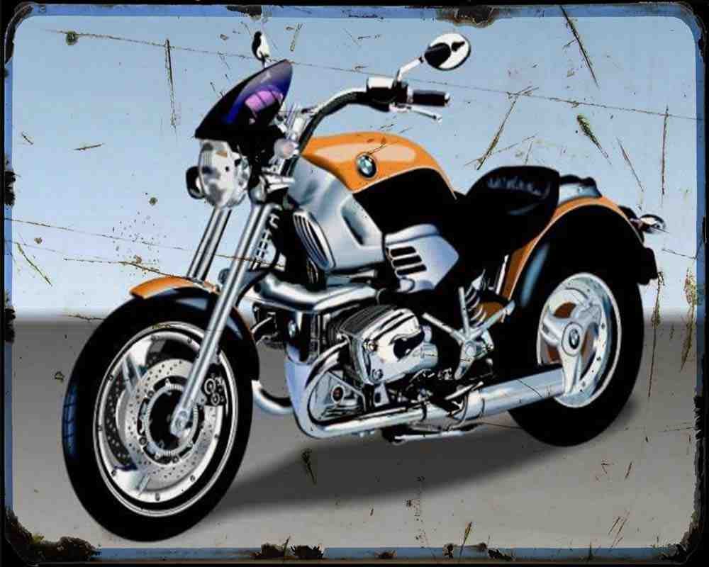 R1200C 03 A4 Photo Print Motorbike Vintage Aged