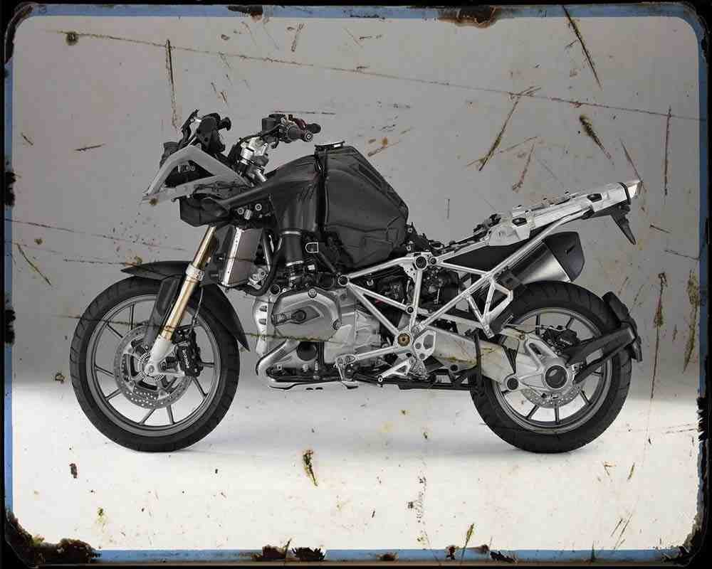 R1200Gs 13 10 A4 Photo Print Motorbike Vintage Aged
