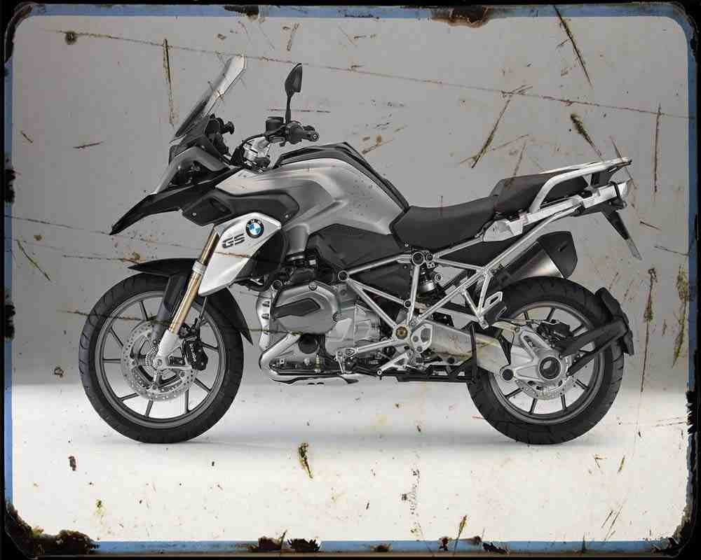 R1200Gs 13 11 A4 Photo Print Motorbike Vintage Aged