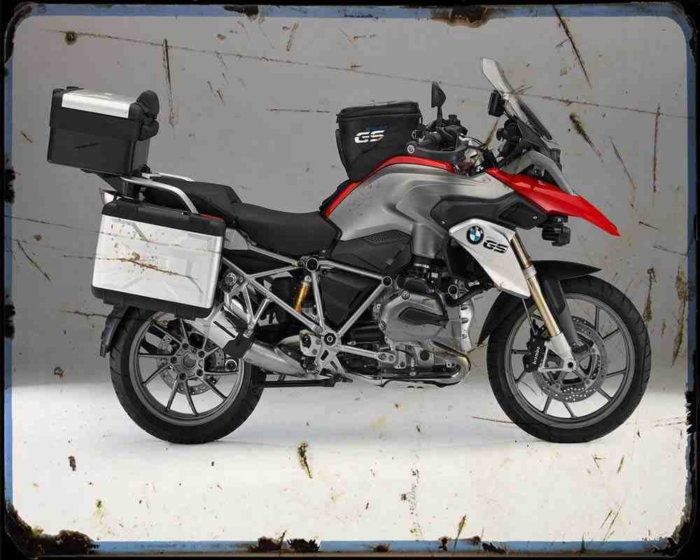 R1200Gs 13 3 A4 Photo Print Motorbike Vintage Aged