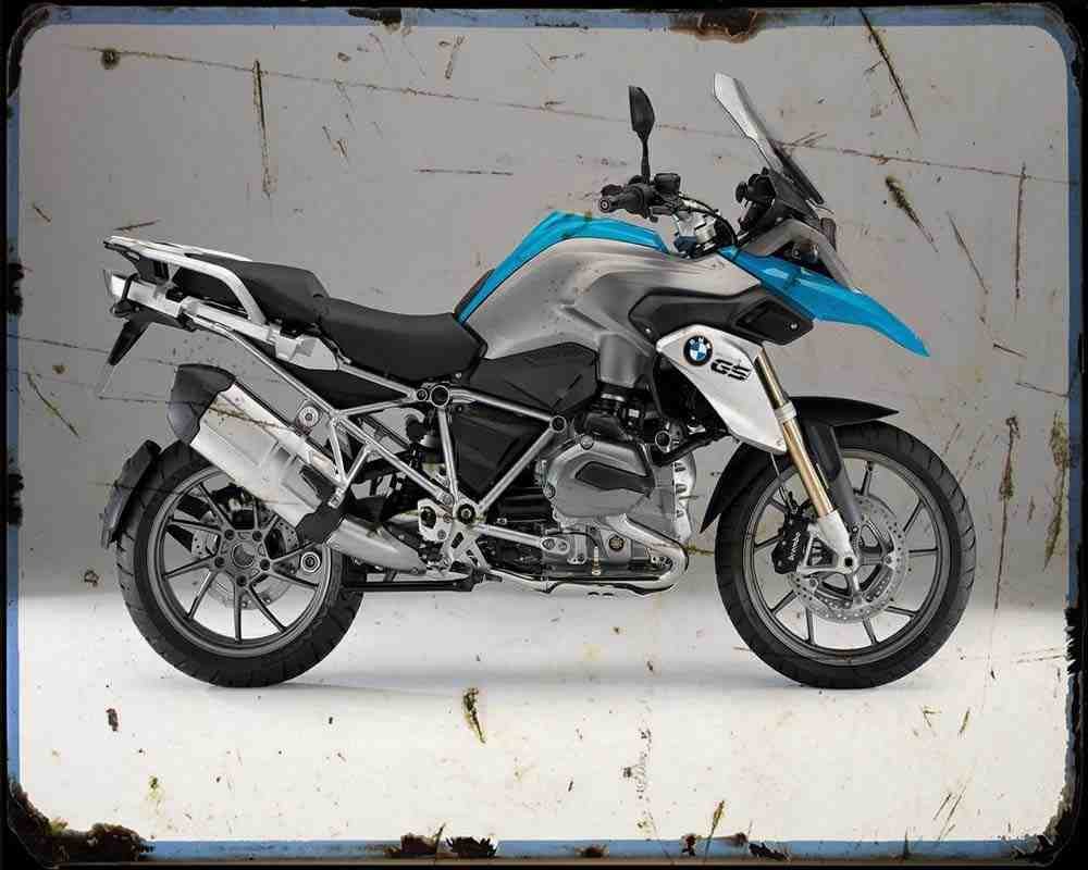 R1200Gs 13 9 A4 Photo Print Motorbike Vintage Aged