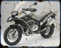 R1200Gs Adventure 06 2 A4 Photo Print Motorbike Vintage Aged