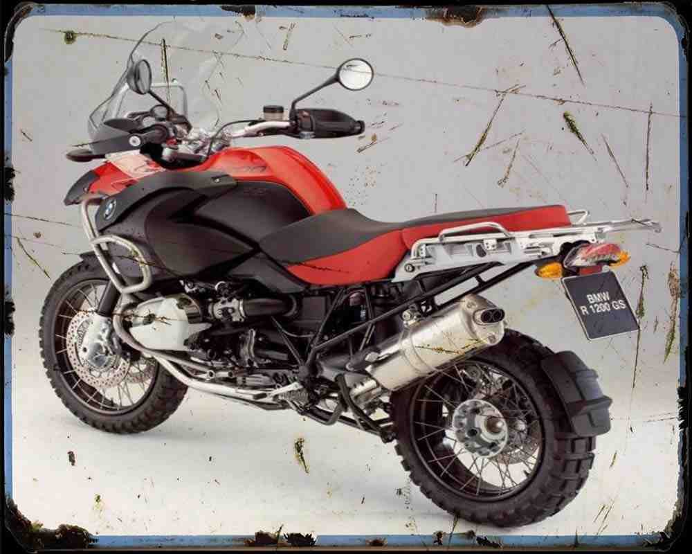 R1200Gs Adventure 08 1 A4 Photo Print Motorbike Vintage Aged