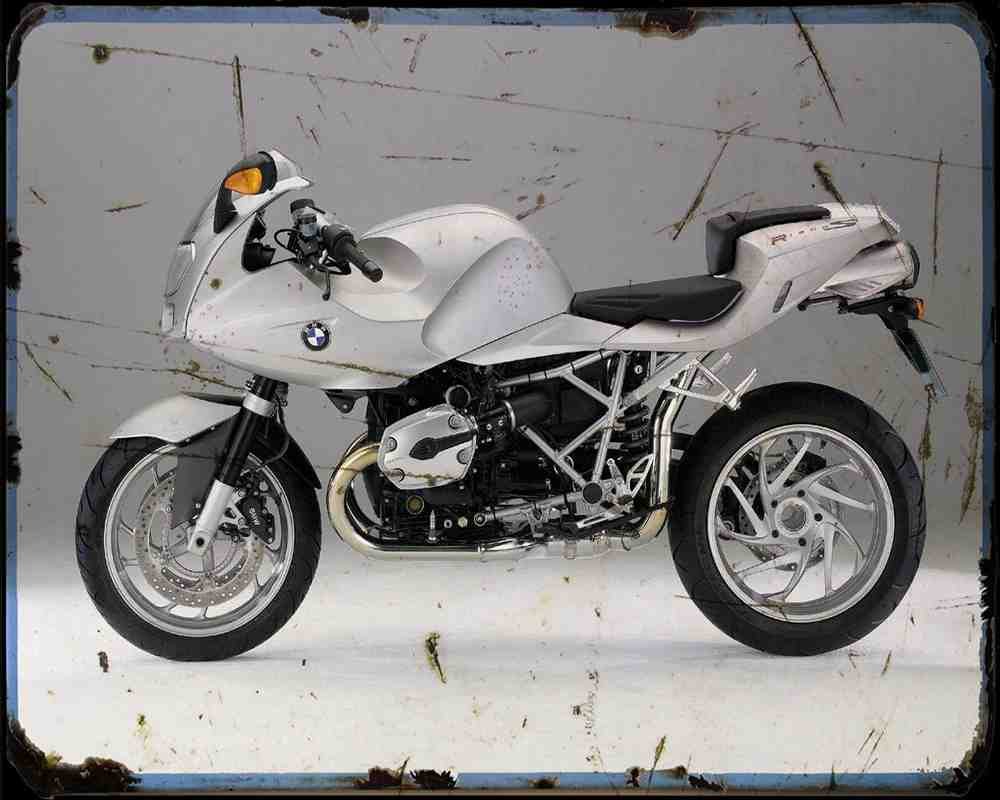 R1200S 07 1 A4 Photo Print Motorbike Vintage Aged