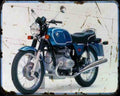 R60 7 76 A4 Photo Print Motorbike Vintage Aged