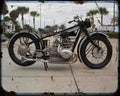R63 A4 Photo Print Motorbike Vintage Aged