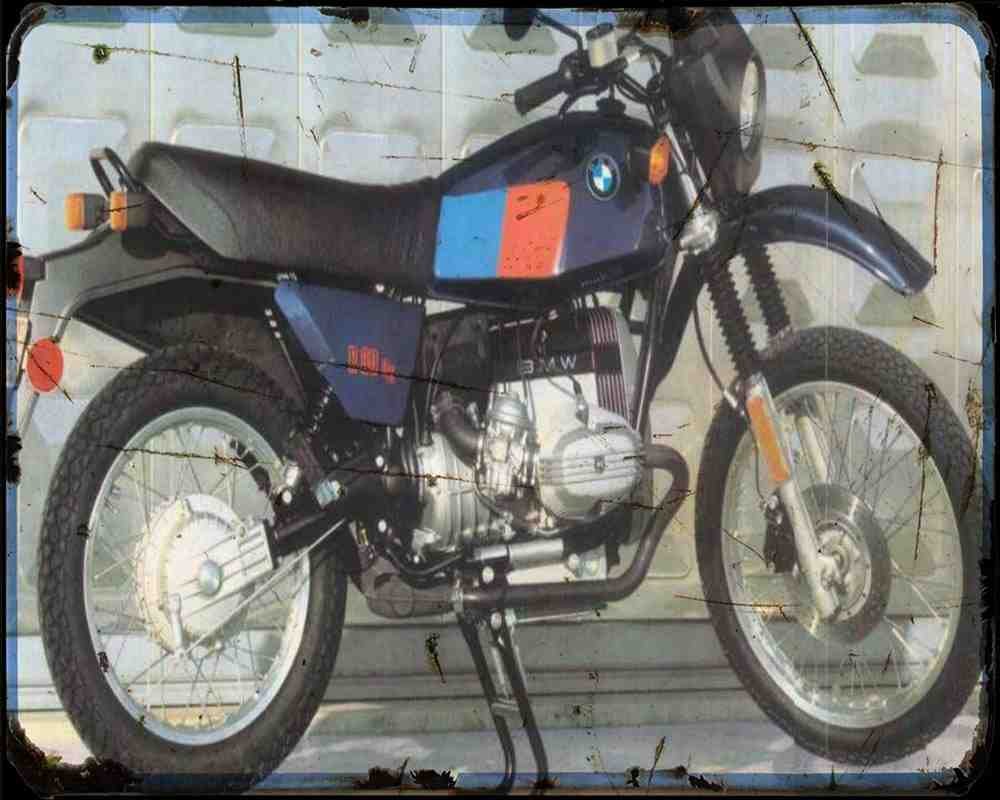 R80Gs 82 A4 Photo Print Motorbike Vintage Aged