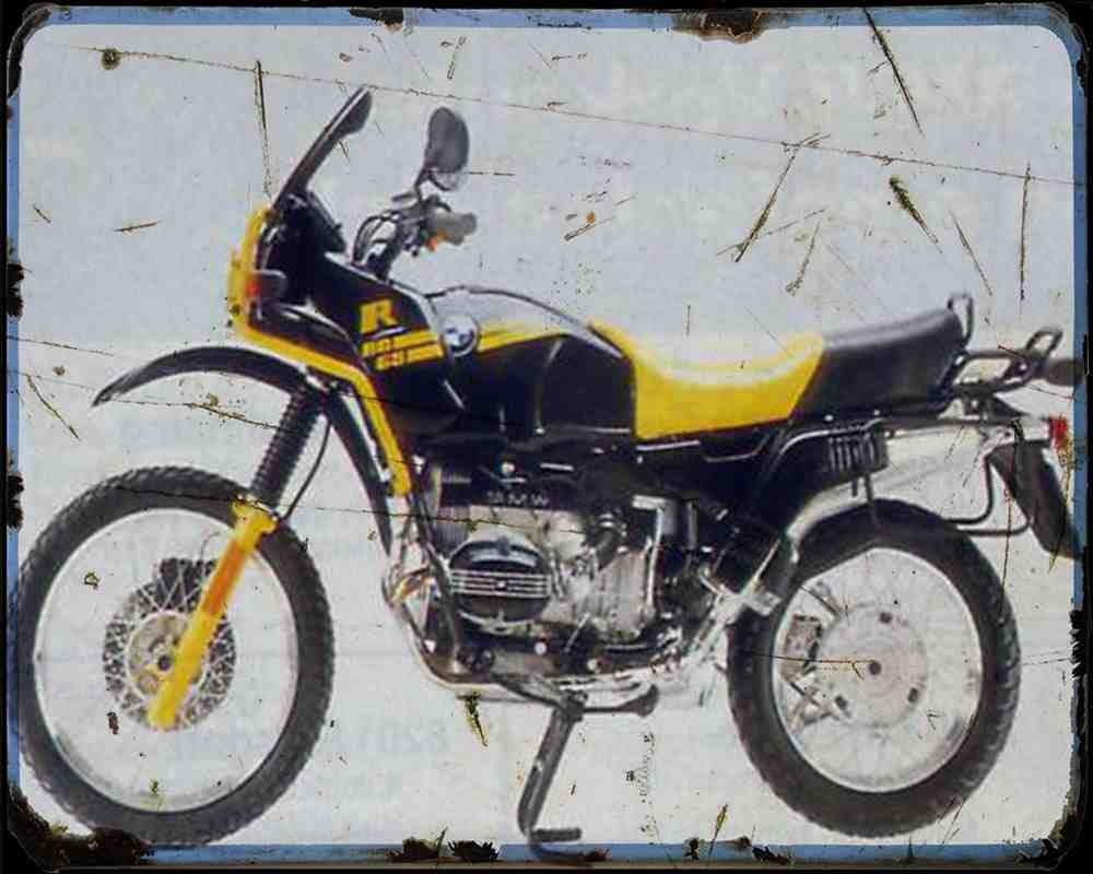 R80Gs Pd 91 A4 Photo Print Motorbike Vintage Aged