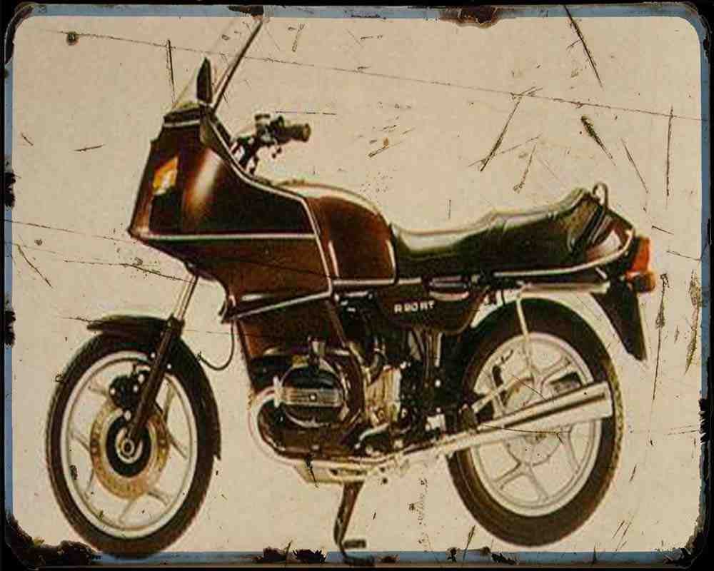 R80Rt 85 1 A4 Photo Print Motorbike Vintage Aged
