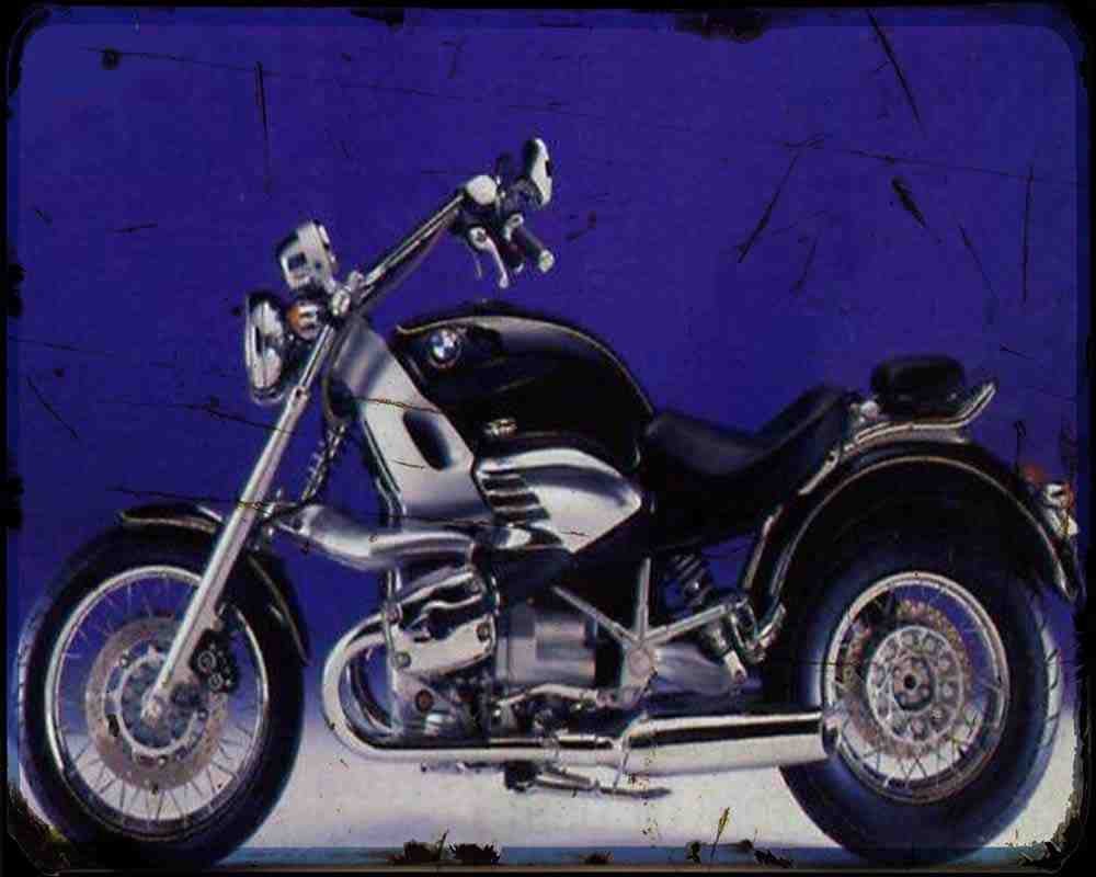 R850C 98 1 A4 Photo Print Motorbike Vintage Aged