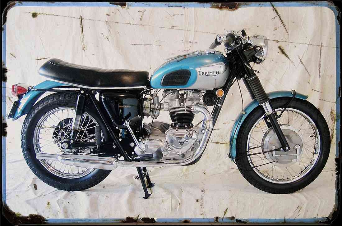 RETRO 1968 triumph trophy A4 Photo Print