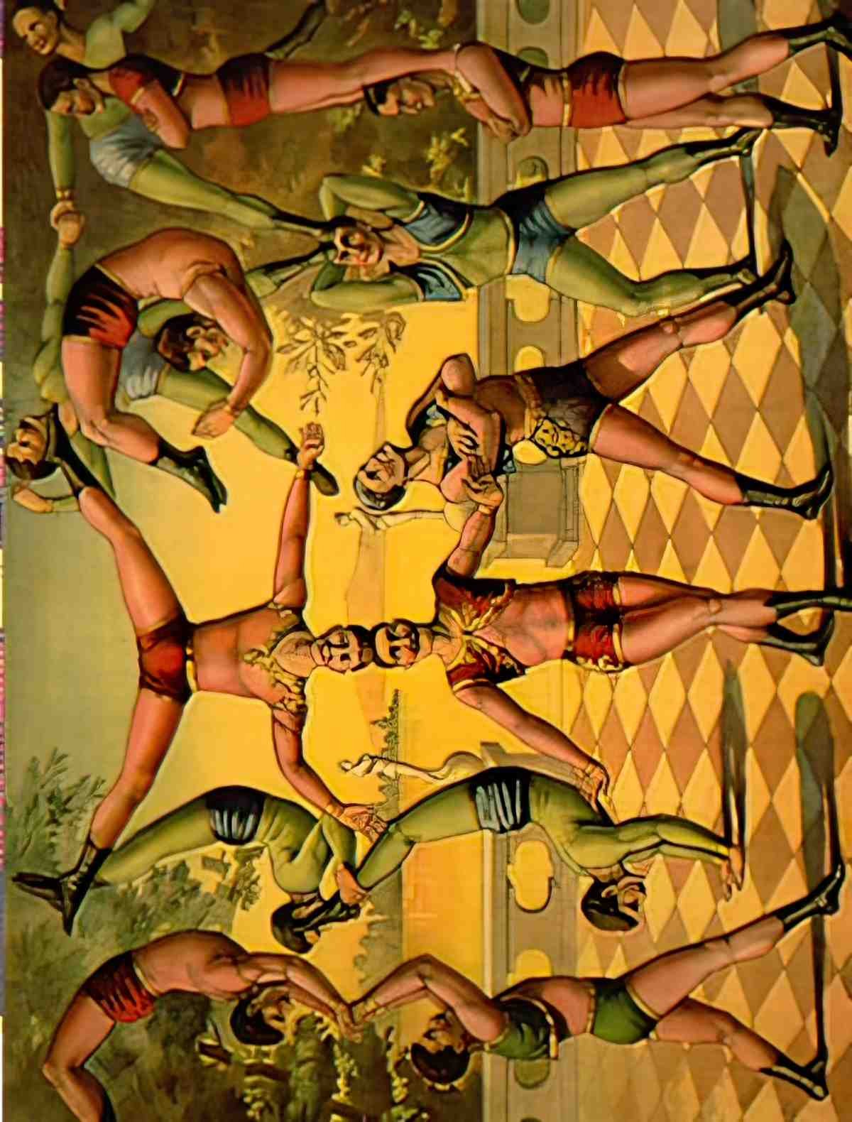 RGC026 acrobat troupe card 1 Advert A4 Photo Print