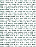 RGC027 all work and no play card 1 Advert A4 Photo Print