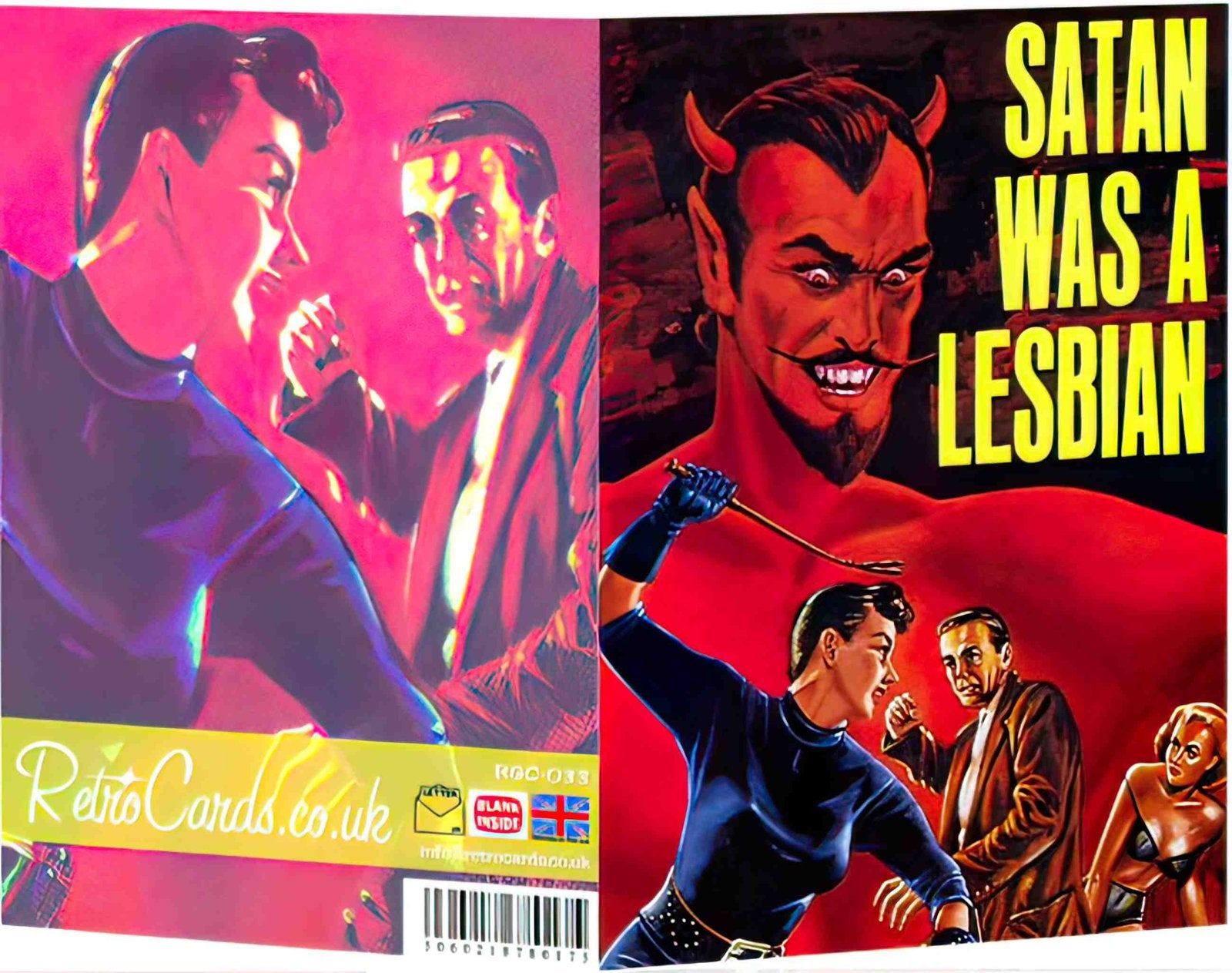 RGC033 satan was a lesbian open layers 5060218780175 Advert A4 Photo Print