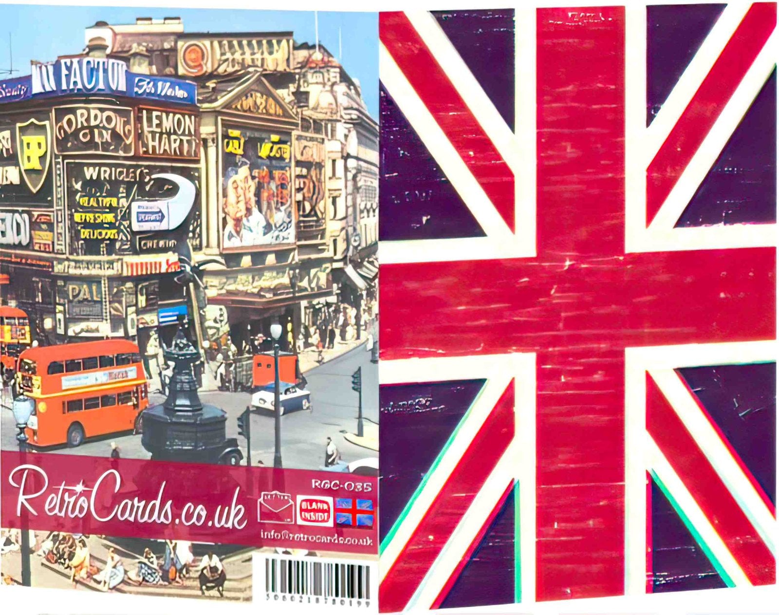 RGC035 union jack open layers 5060218780199 Advert A4 Photo Print