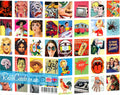 RGC055 retro squares open layers 5060218780380 Advert A4 Photo Print