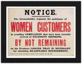 RP FRAME 00066 notice to women customers about drinking 1915 Advert A4 Photo Print