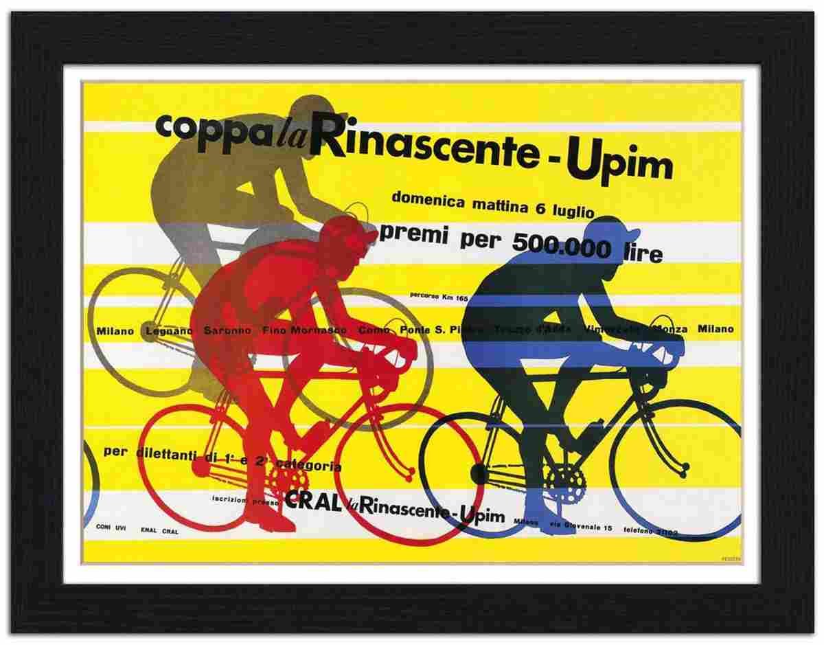 RP FRAME 00099 coppa la rinascente upim italian cycle race poster Advert A4 Photo Print